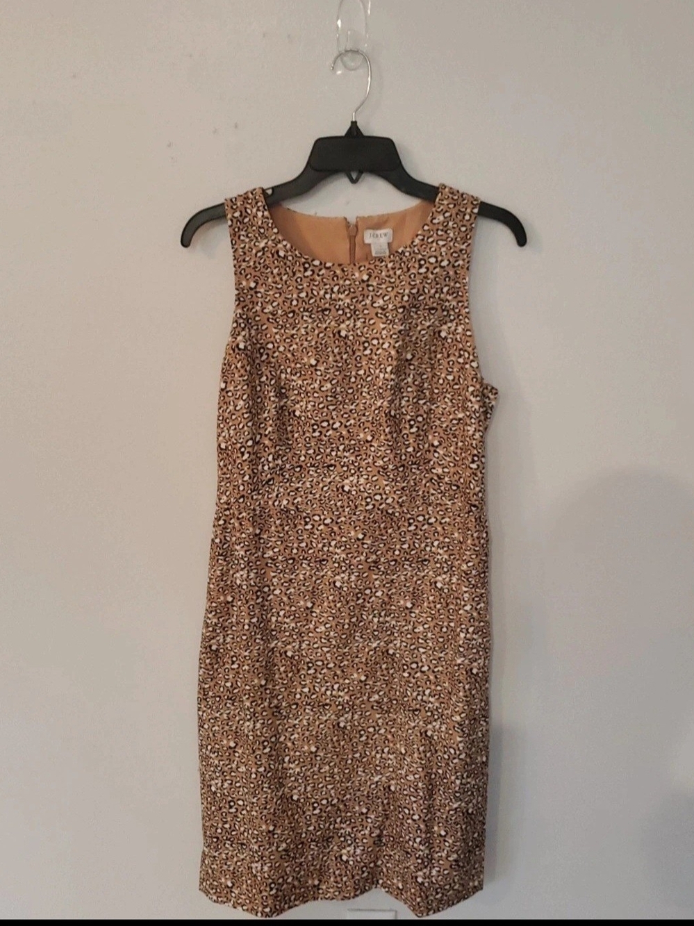 Sleeveless Leopard Print Dress - JCrew Size 8 NWT